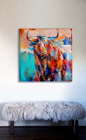 Good boy by Olha Hnatiuk shown in an interior