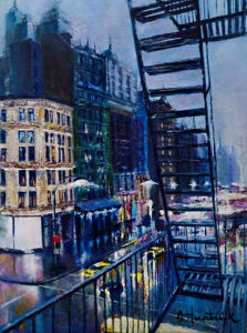 New York painting by Olha Hnatiuk