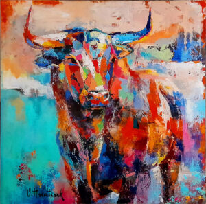 Good boy painting by Olha Hnatiuk