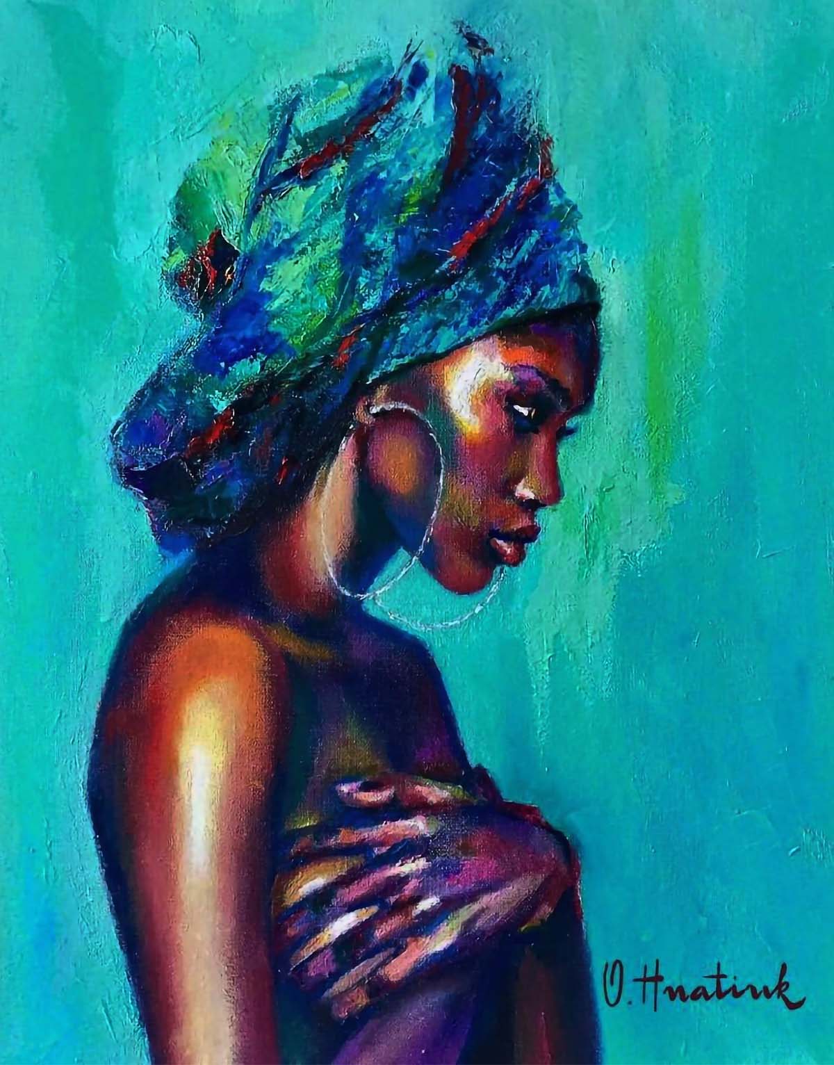 Grace and aspiration painting by Olha Hnatiuk