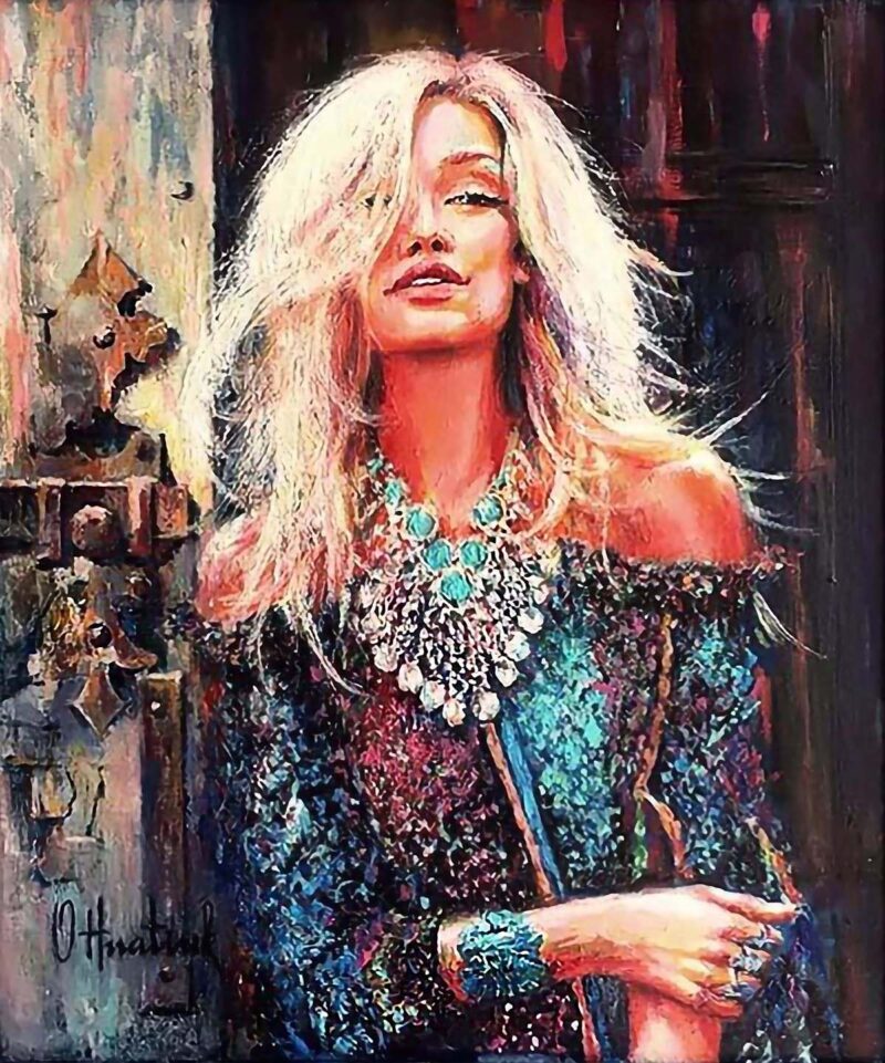 Moment of Reflection painting by Olha Hnatiuk