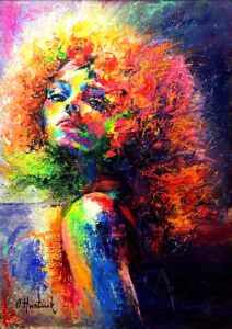 Firy Whirlwind painting by Olha Hnatiuk