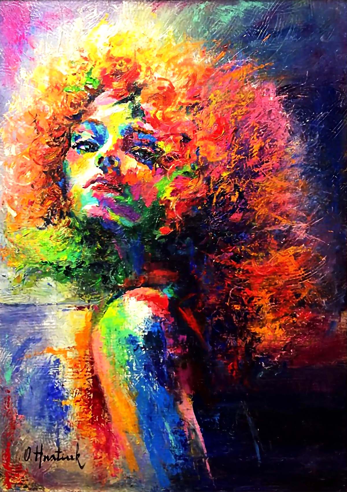 Firy Whirlwind painting by Olha Hnatiuk