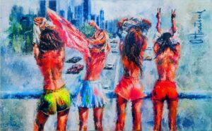Youth is priceless painting by Olha Hnatiuk