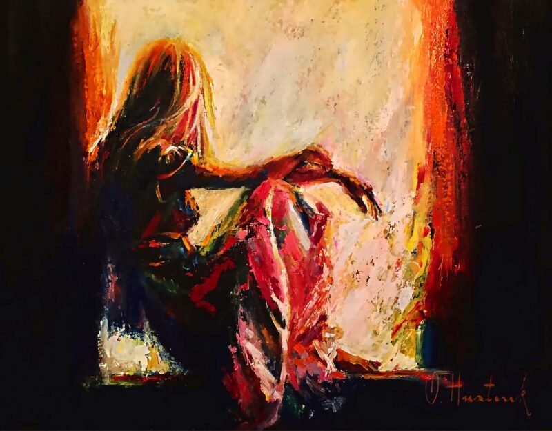 Edge Between Worlds painting by Olha Hnatiuk