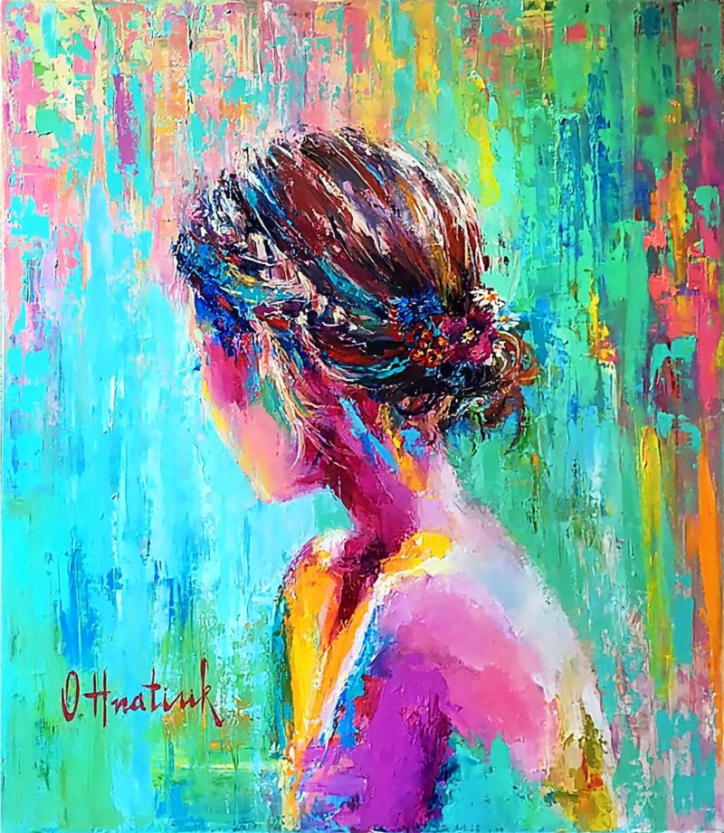 A moment of spring inspiration painting by Olha Hnatiuk