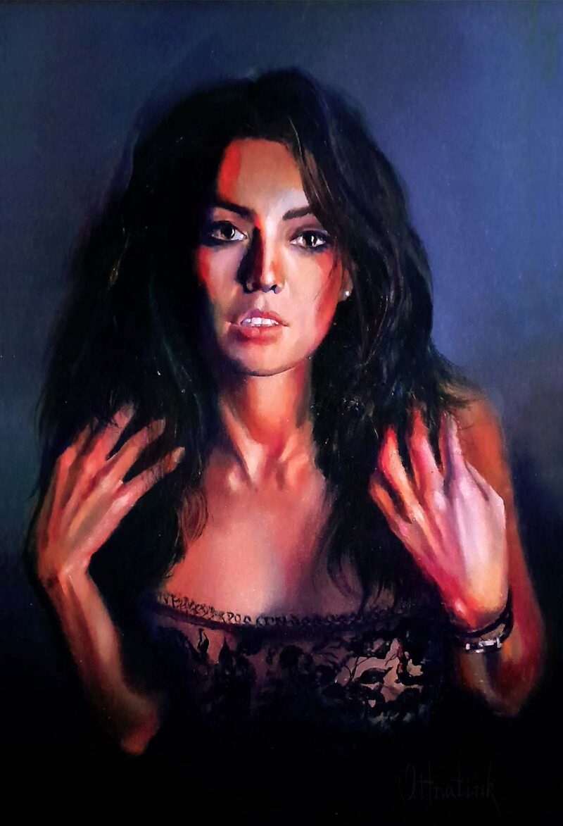 Dildora painting by Olha Hnatiuk