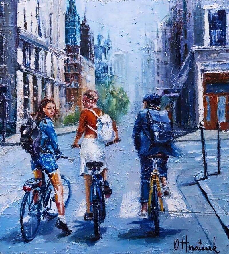 Amsterdam painting by Olha Hnatiuk