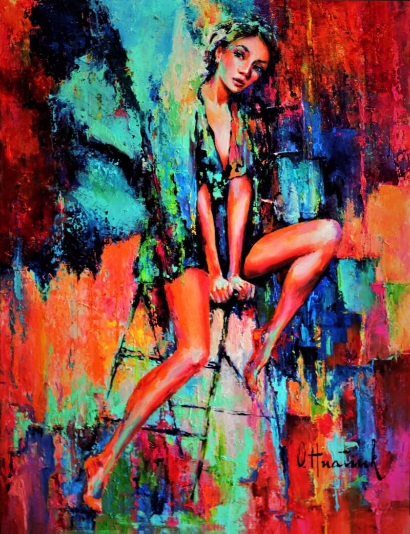 Tinkerbell has grown up painting by Olha Hnatiuk