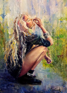 Nirvana painting by Olha Hnatiuk