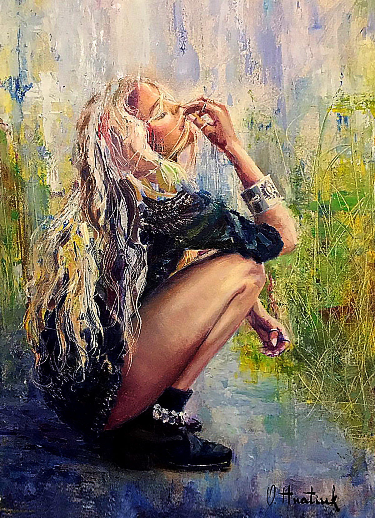 Nirvana painting by Olha Hnatiuk