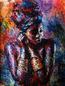Unstoppable tenderness of mine painting by Olha Hnatiuk