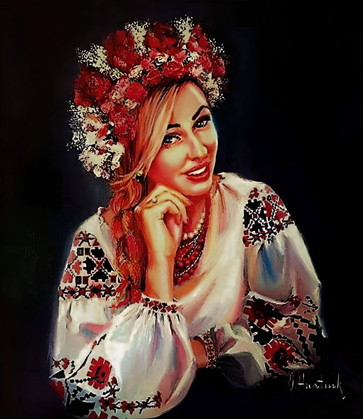 Lidiia painting by Olha Hnatiuk